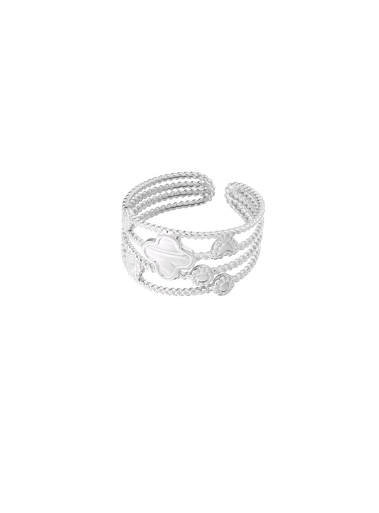 Ring charms zilver
