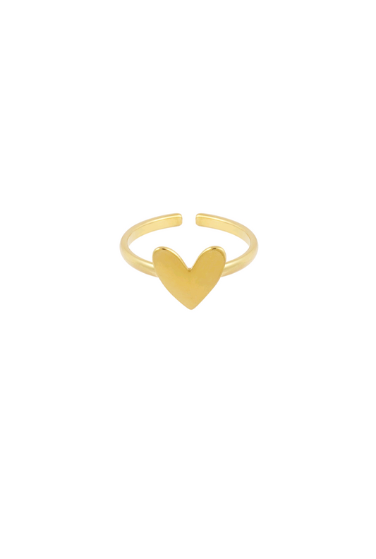 Ring hart klein goud